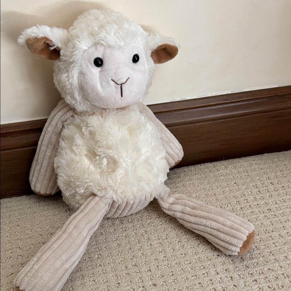 Scentsy Cream and Tan Plush Lamb
